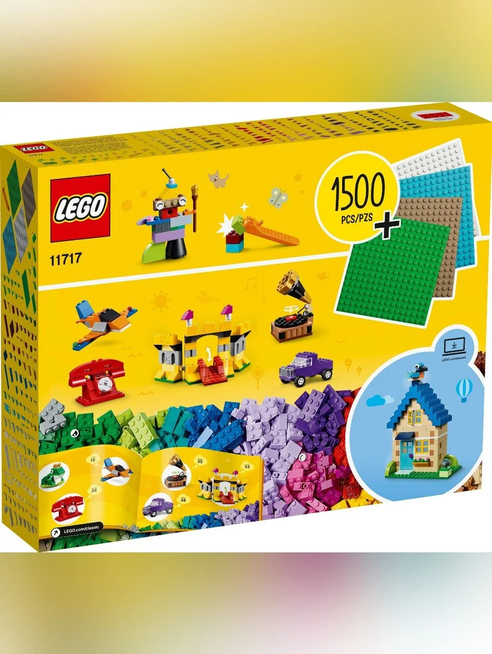 Lego Classic #11717 Bricks Bricks Plates • 1504 Pcs•New Factory Sealed•Retired